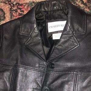 Soft black genuine leather jacket